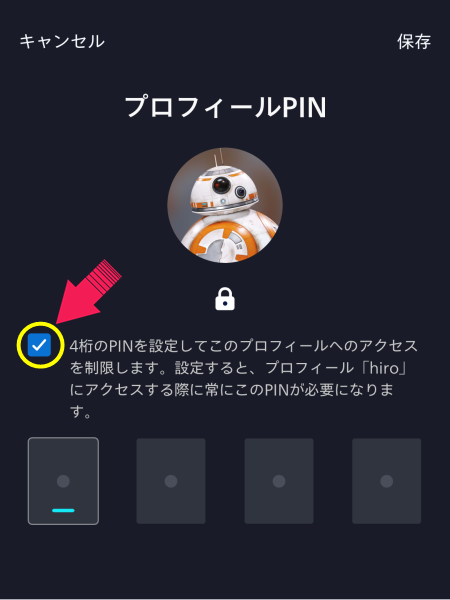 PIN設定手順5